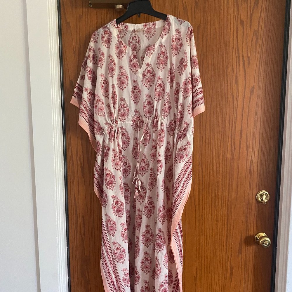 Anokhi Drawstring Kaftan in Paisley | One Size | Never Worn!